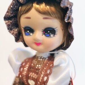 Vintage Bradley Like Doll by Scotty Big Eye Calico Prairie Souvenir Tennessee